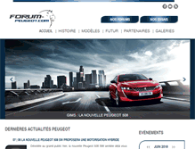 Tablet Screenshot of forum-peugeot.com